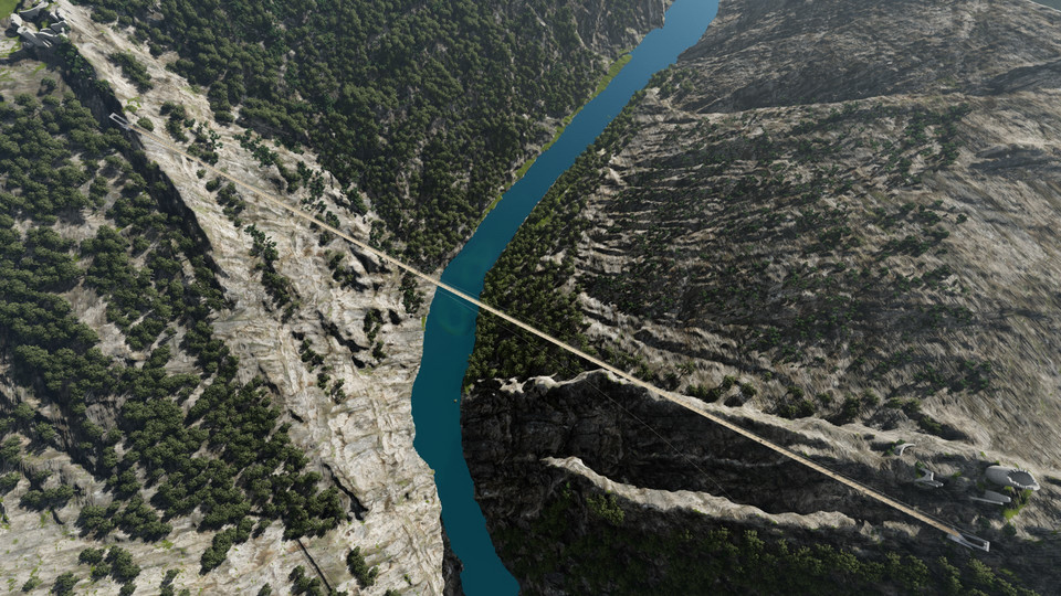 W Chorwacji powstanie 462-metrowy most wiszący nad rzeką Krka 