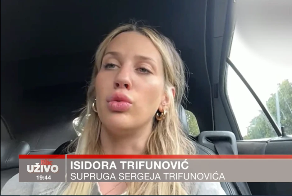 Isidora, supruga Sergeja Trifunovića