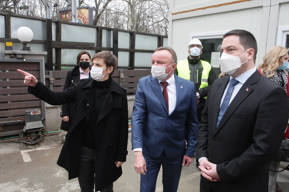 Ana Brnabić, Milija Suknović i Branko Ružić