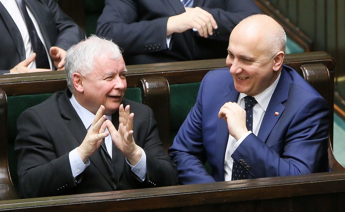 Jarosław Kaczyński i Joachim Brudziński