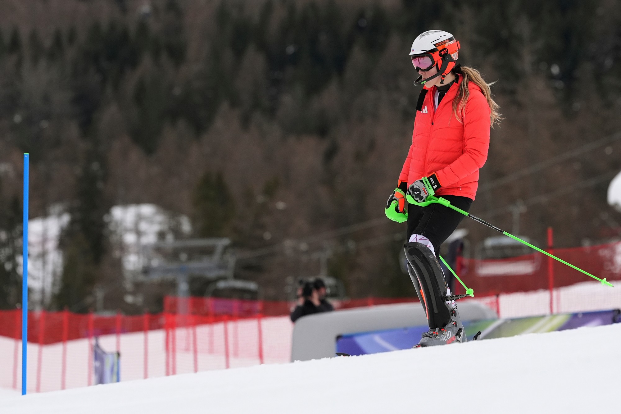 Slovenská lyžiarka Petra Vlhová na ZOH 2026. 