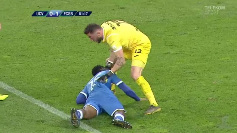 Ghanaian player escapes death after collapsing while playing in Romania