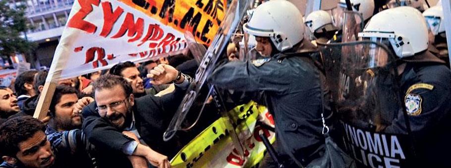 Protesty Grecja