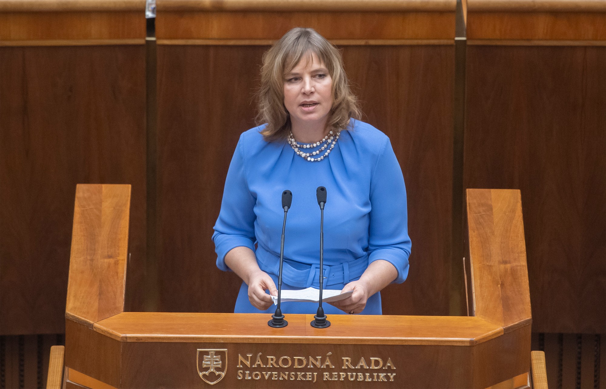 Ministerka investícií, regionálneho rozvoja a informatizácie SR Veronika Remišová (Za ľudí).