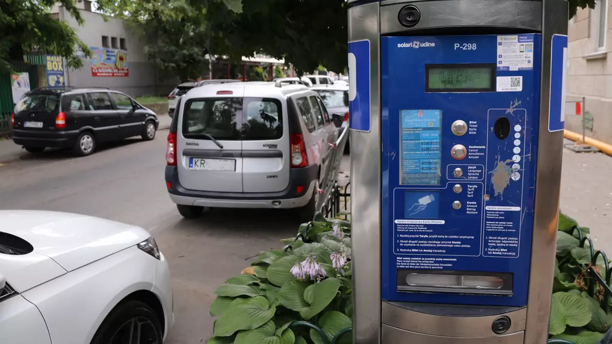 Parkomat w Strefie Płatnego Parkowania w Krakowie