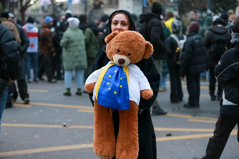 Protesti u Gruziji - Tbilisi 1. decembra