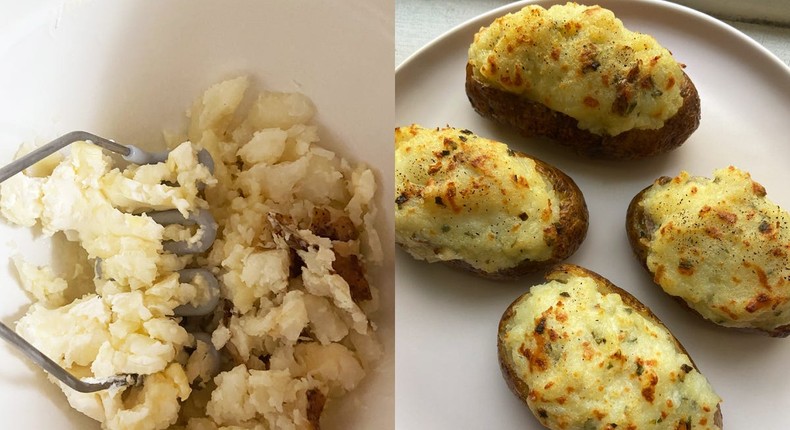 This recipe for twice-baked potatoes is delicious.Alissa Fitzgerald