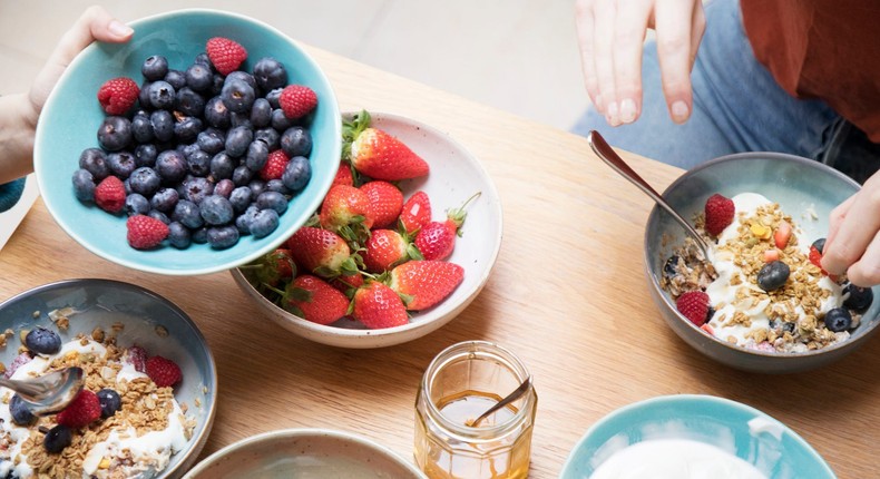 Berries are one of the lowest sugar fruits.Betsie Van der Meer / Getty Images