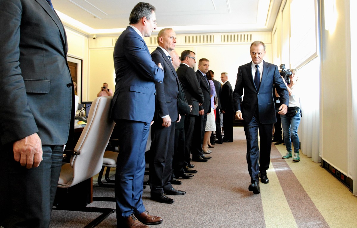 Premier Donald Tusk na posiedzeniu Rady Ministrów