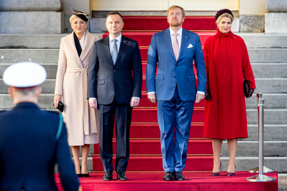 Andrzej Duda i Agata Kornhauser-Duda z wizytą w Holandii