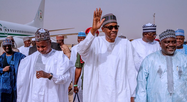 Buhari arrives in Katsina for Saturday’s elections