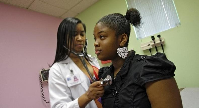 Doctor attends to a patient