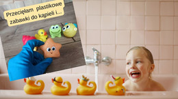 W zabawkach do kąpieli może znajdować się niebezpieczna pleśń (Fot. Instagram/@mama.chemik)