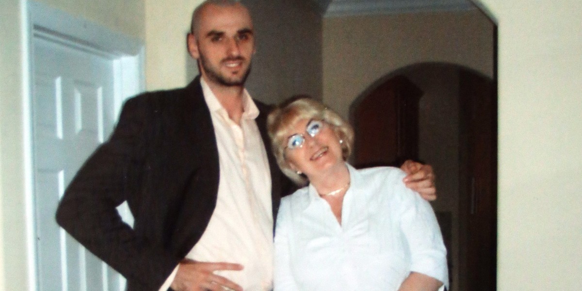 Marcin Gortat i jego mama Alicja.