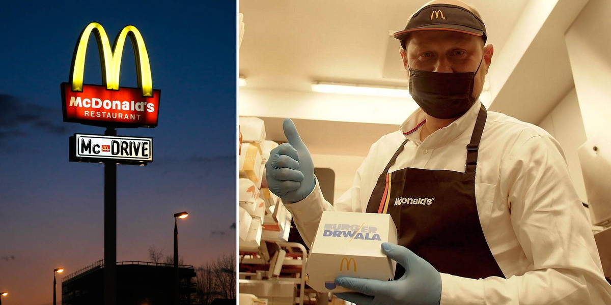 Pierwszego Burgera Drwala w tym roku przygotował prezes McDonald's Polska.
