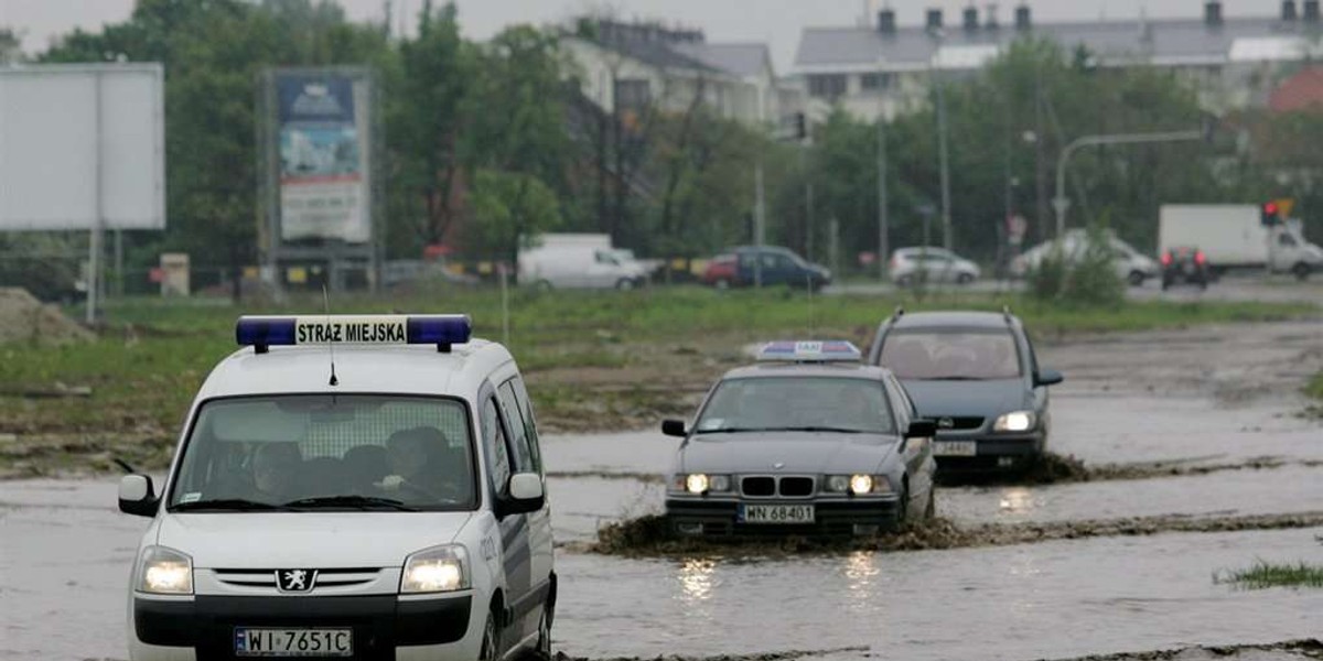 Pół miasta pod wodą