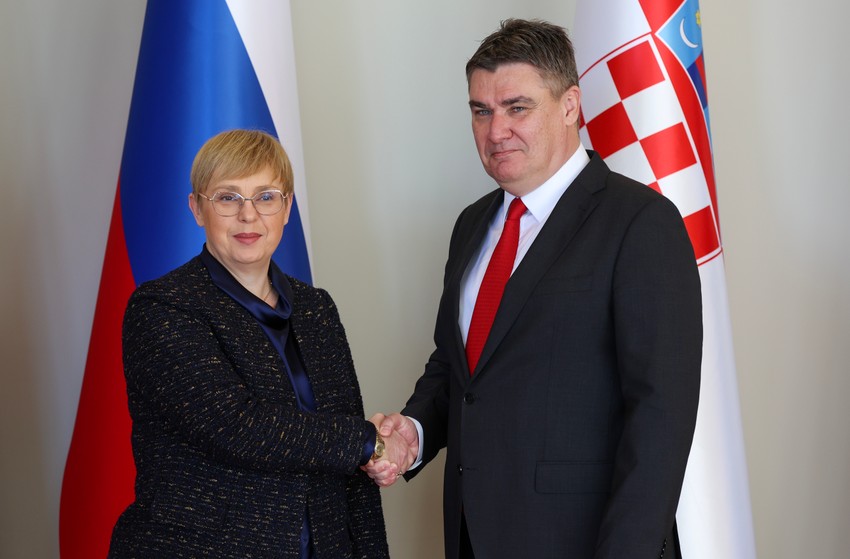 Nataša Pirc Musar i Zoran Milanović u Zagrebu 