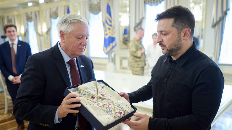 Grejemovo poslednje putovanje je bilo u Ukrajini gde je razgovarao sa Vladimirom Zelenskim, predsednikom te države | Foto: Presidential Press Service Handout Handout