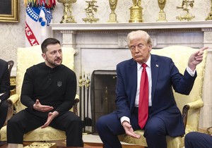 Tramp i Zelenski tokom sastanka u Beloj kući