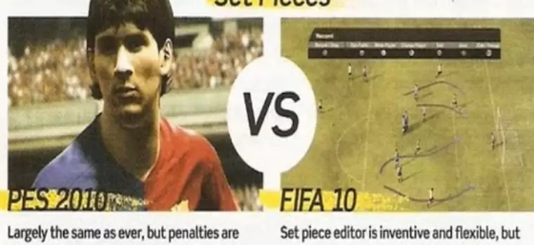Porównanie: PES 2010 kontra FIFA 2010