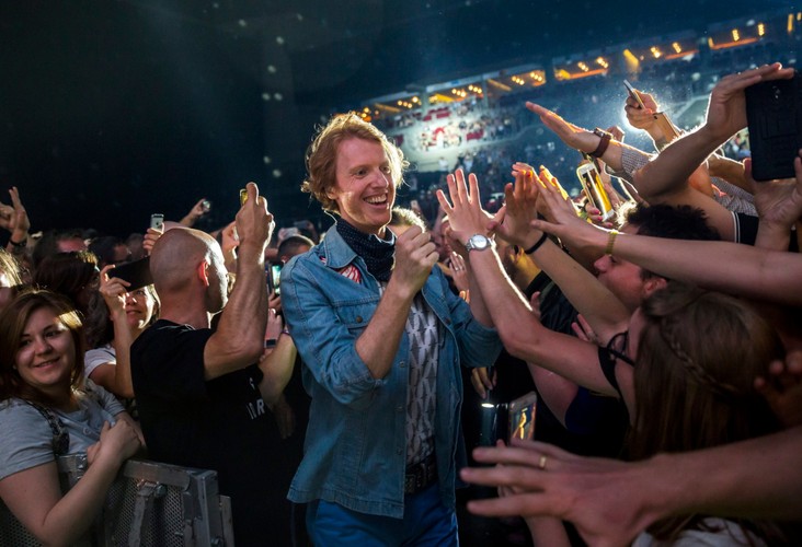 Arcade Fire podczas koncertu w stolicy Węgier, Budapeszcie. 17 czerwca 2018