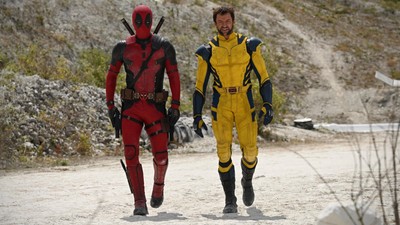 Deadpool returns with Hugh Jackman as Wolverine to save the MCU next year.Marvel Studios; @deadpoolmovie/Twitter