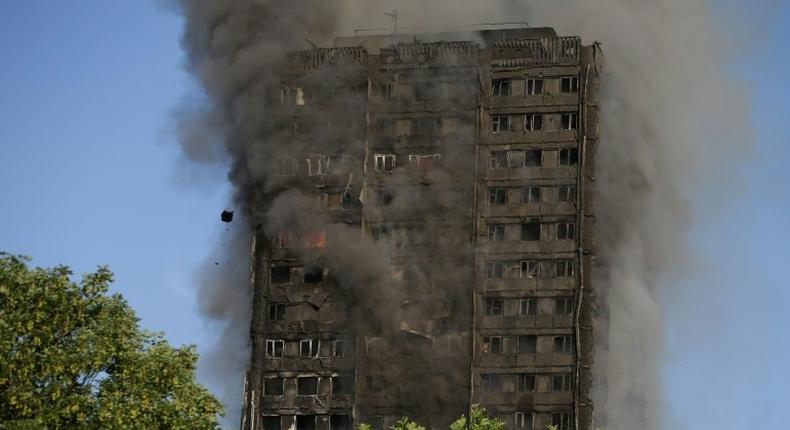 The 24-storey London tower that was engulfed by fire is home to between 600 and 800 residents and has one stairway through which people could escape, locals said