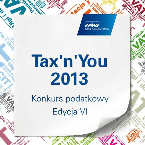 Konkurs Tax'n'you 2013. Patronem medialnym konkursu jest forsal.pl.