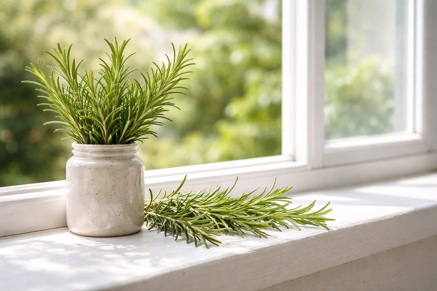 Biljka na prozorskoj dasci