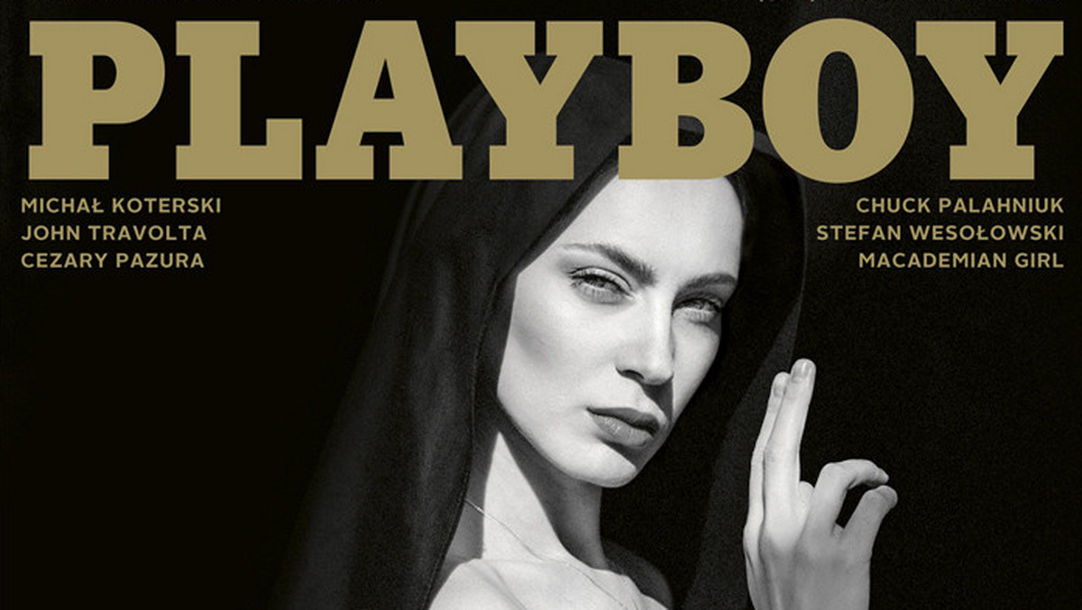 Małgorzata Krukowska pojawiła się nago na okładce październikowego numery magazynu Playboy. Czarno-białe zdjęcie budzi skrajne emocje, ponieważ aktorka ma na sobie welon zakonny. I nic więcej.