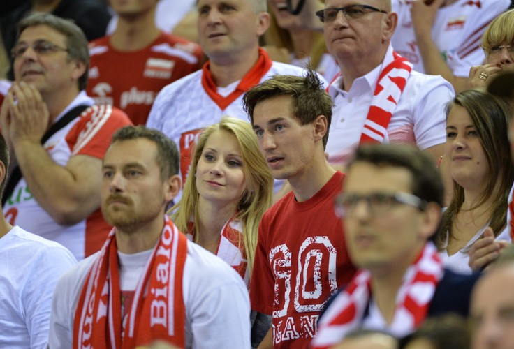 Kamil Stoch zabrał żonę na mecz polskich siatkarzy w Lidze Światowej