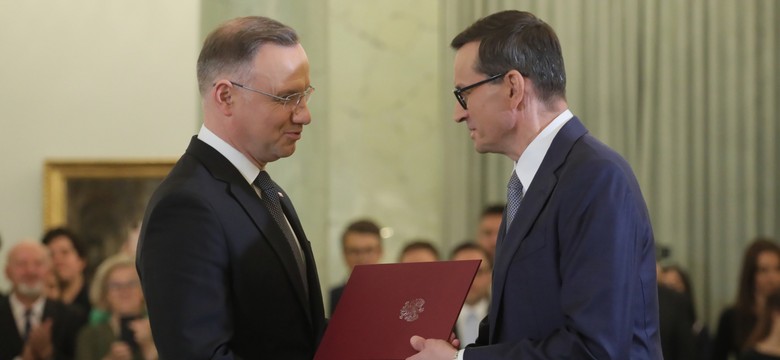 Rząd Morawieckiego. Uroczystość w Pałacu Prezydenckim