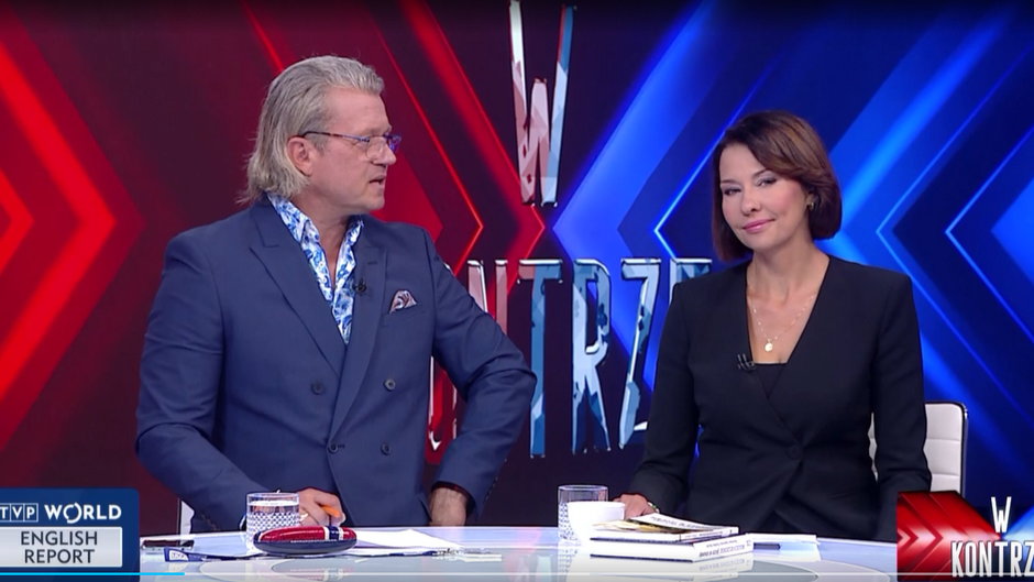 Jarosław Jakimowicz i Anna Popek w programie "W kontrze" (26.08.2022)