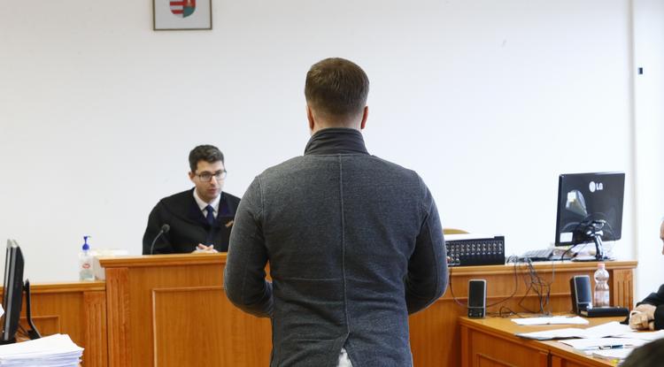 Fekete Dávid a bíróságon, Fotó: Fuszek Gábor/RAS Archívum