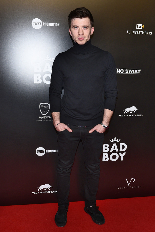 Alan Andersz na premierze filmu "Bad Boy"