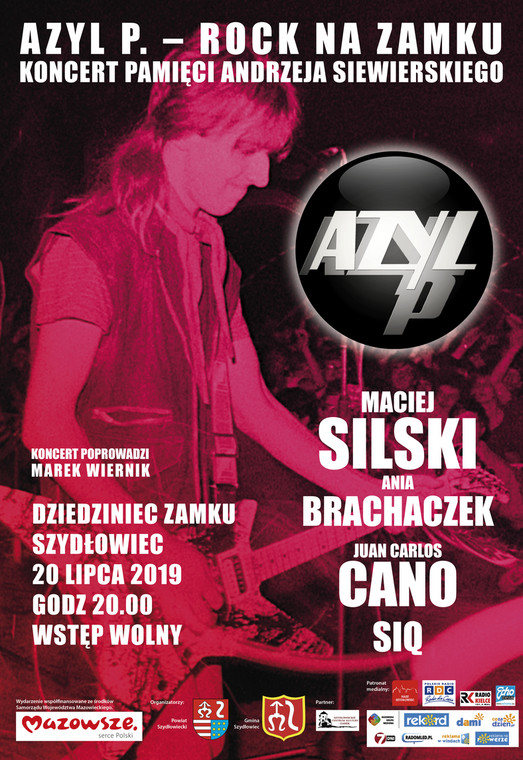 Azyl P. - koncert na Zamku w Szydłowcu, plakat 