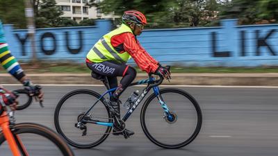 First Lady Rachel Ruto on Tuesday rode from State House to UN headquarters in Gigiri on a top-of-the-line Boone 6 Disc Cyclocross Bike, which carries a hefty price tag of Sh534,934.
