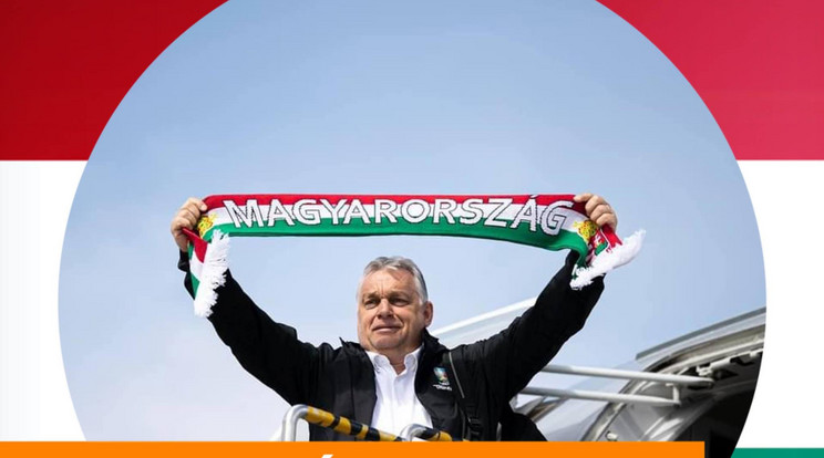 A fanatikus sportrajongó Orbán Viktor közösségi oldala képét is szurkolóira állította tegnap /Fotó: Facebook