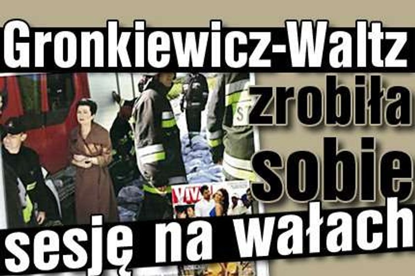 Gronkiewicz-Waltz zrobiła sobie sesję na wałach!