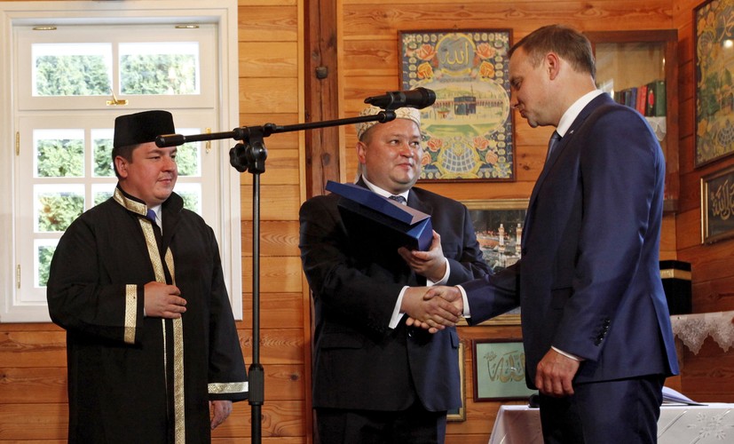 BOHONIKI. Andrzej Duda odwiedził meczet