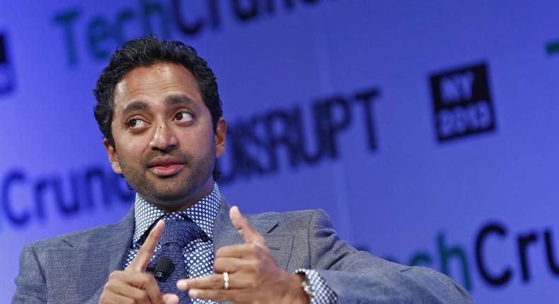 There's no reason to risk it all. Chamath Palihapitiya is pictured.