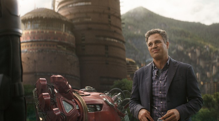 Mark Ruffalo a Bosszúállók: Végtelen háború című filmben.