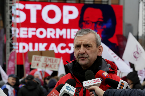 Przewodniczący Związku Nauczycielstwa Polskiego Sławomir Broniarz