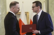 Prezydent Andrzej Duda i premier Mateusz Morawiecki