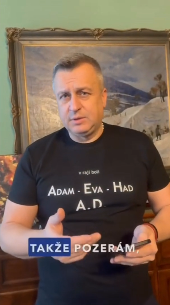 Líder strany SNS Andrej Danko. 