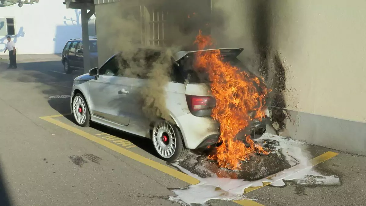 Niespotykane Audi A1 Quattro doszczętnie spłonęło