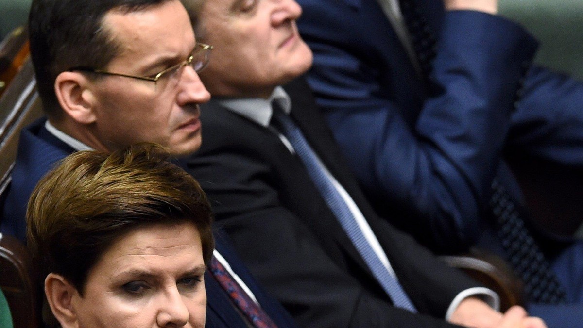 Beata Szydło, Mateusz Morawiecki, Piotr Gliński