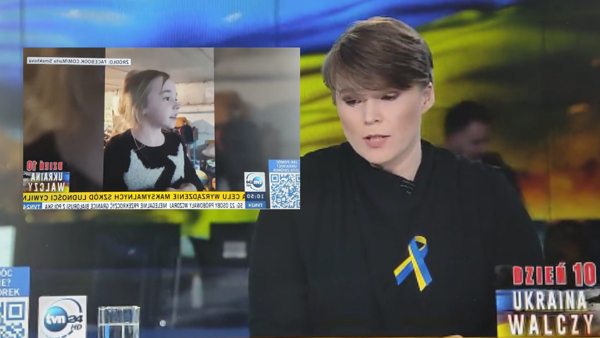 Wojna w Ukrainie. Dziennikarce TVN24 załamał się głos