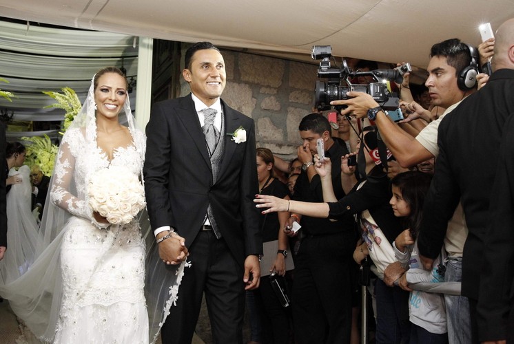 Keylor Navas i Andrea Salas