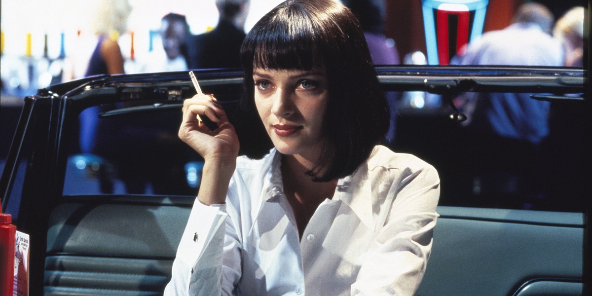 Filmowa Mia Wallace w "Pulp Fiction", grana przez Umę Thurman